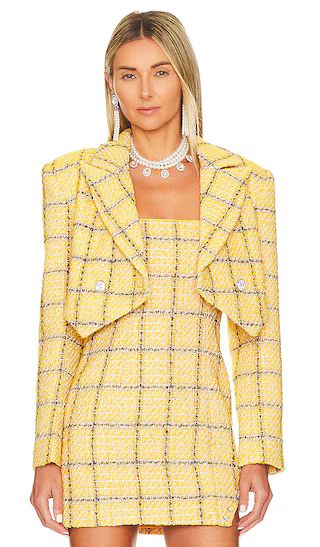Cady Cropped Jacket in Yellow | Revolve Clothing (Global)