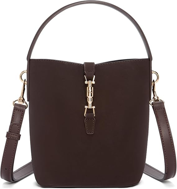 BOSTANTEN Small Bucket Bag for Women Crossbody Bags Trendy Vegan Leather Shoulder Purses Designer... | Amazon (US)