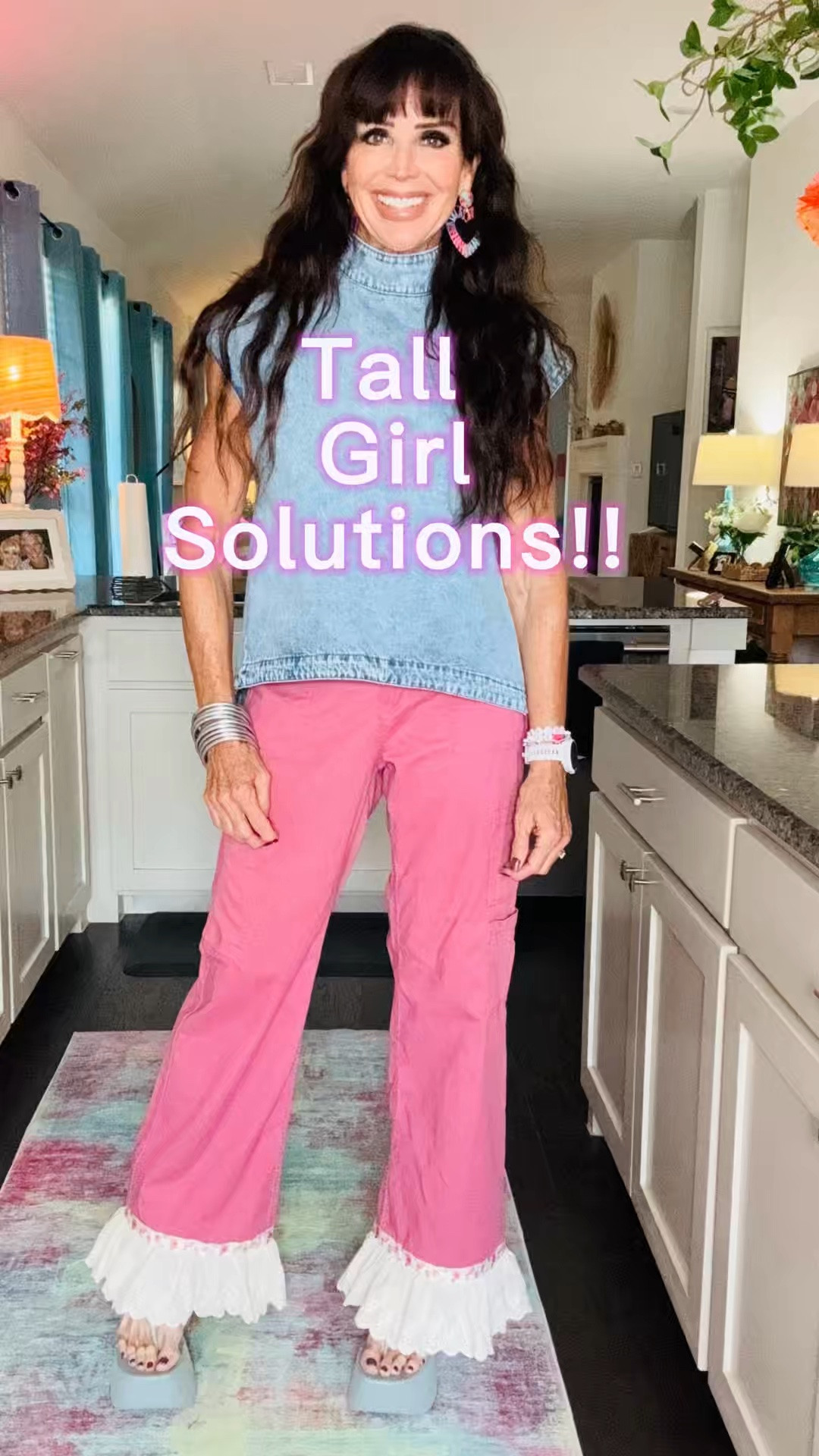 I keep seeing reels on how to cut your pants if they are too long, but mine are always too short!! Here’s a tall girl hack that is super easy and on trend!! I love them so much now!!!! I ended up using a longer ruffle and love the extra length!!

#LTKootd #LTKActive #LTKOver40