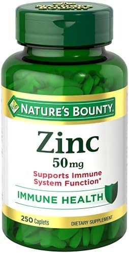 Nature's Bounty Zinc Caplets 50mg 250ct | Amazon (US)
