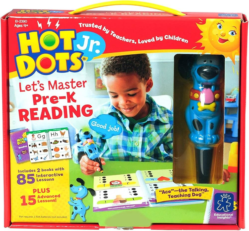 Educational Insights Hot Dots Jr. Let's Master Pre-K Reading Set, Homeschool & Preschool Learn to... | Amazon (US)