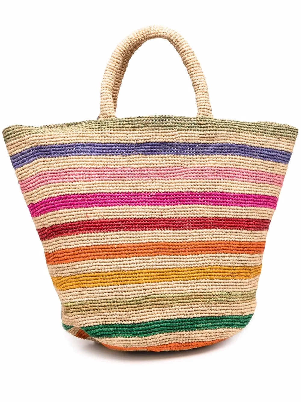 large Summer horizontal-stripe tote bag | Farfetch Global