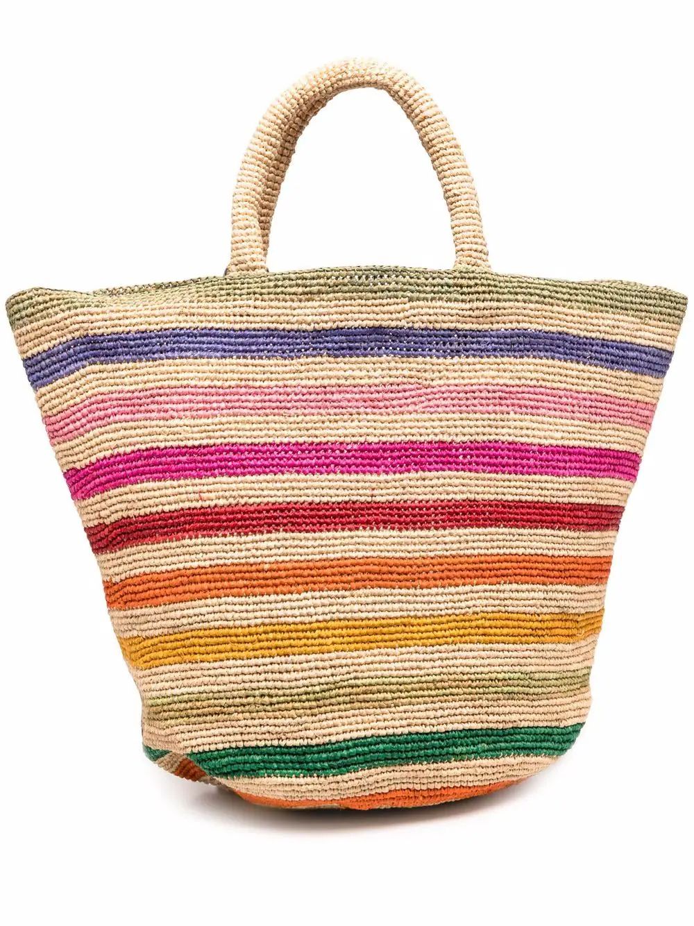 large Summer horizontal-stripe tote bag | Farfetch (US)