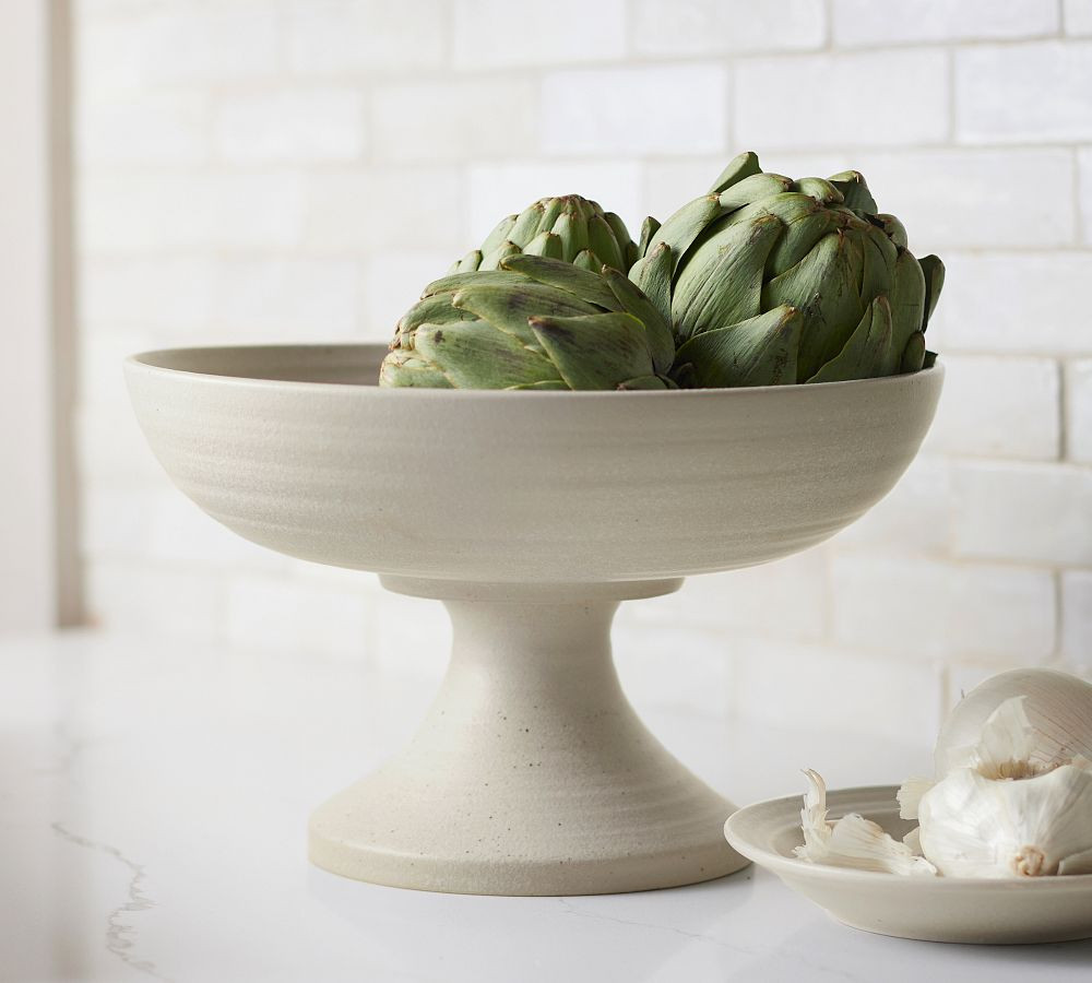 Farmstead Stoneware Footed Serving Bowl | Pottery Barn (US)
