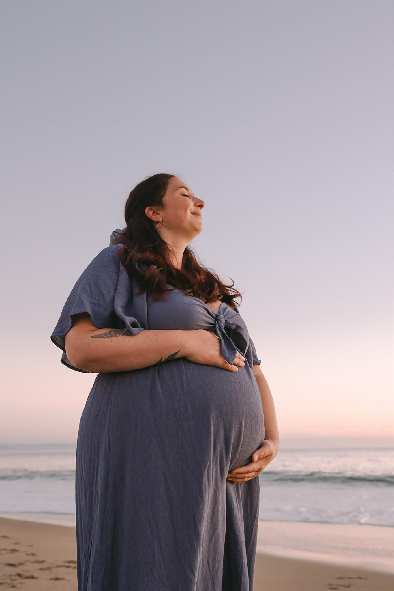 This maternity shoot dress was everything 🩵

#LTKBump #LTKBaby