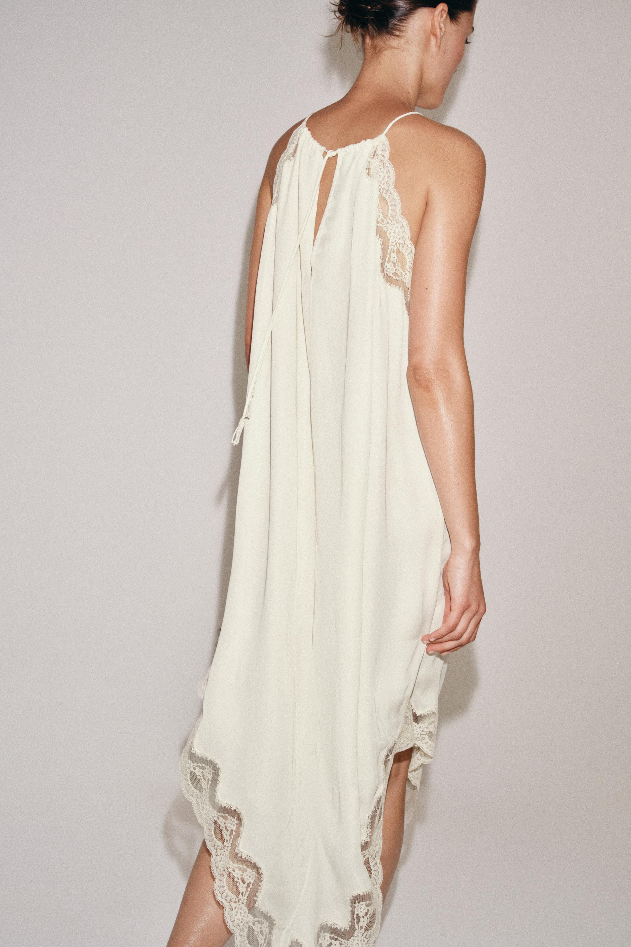 ZW COLLECTION COMBINATION LACE DRESS | Zara US