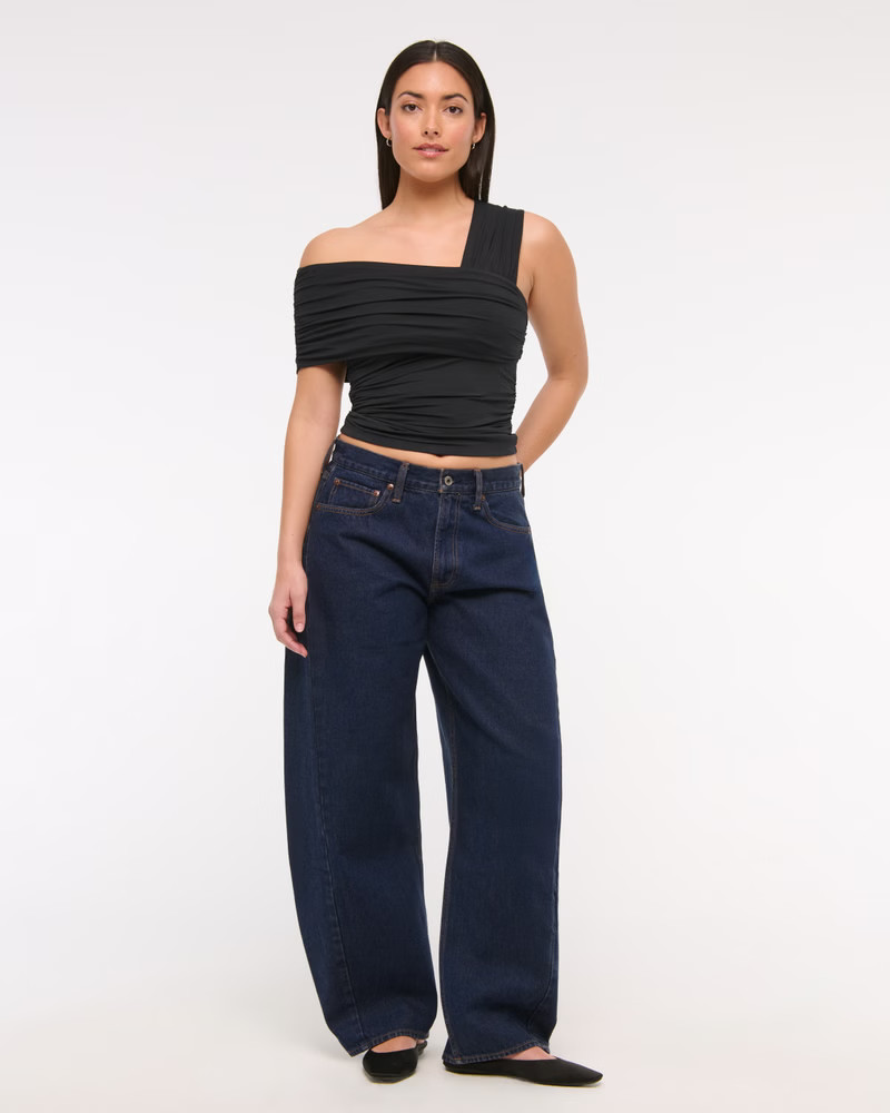 Women's Curve Love Mid Rise Bootcut Jean | Women's Bottoms | Abercrombie.com | Abercrombie & Fitch (UK)