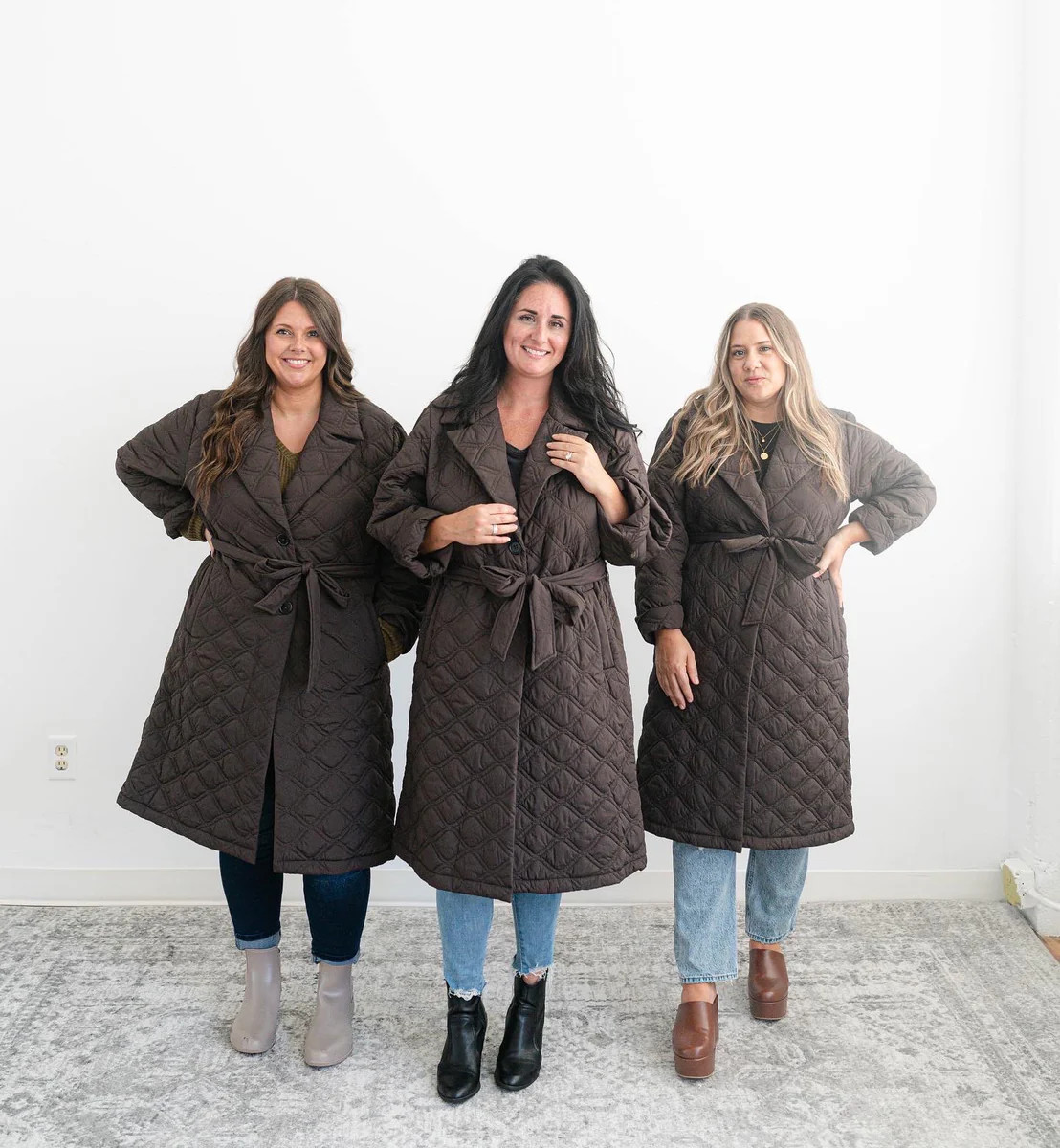 Quilted liner coat | Hazel Tide