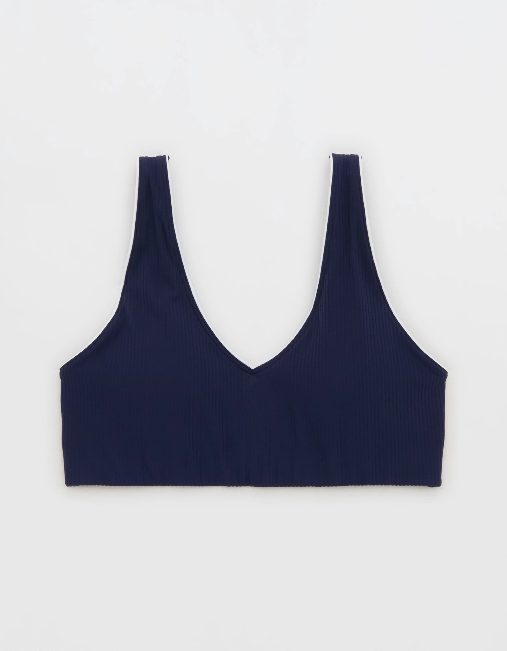 OFFLINE By Aerie Real Me XTRA Rib Piping Sports Bra | Aerie
