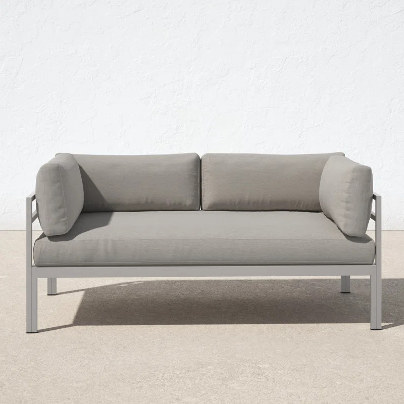 Ramsey 65'' Metal Outdoor Sofa | Wayfair North America