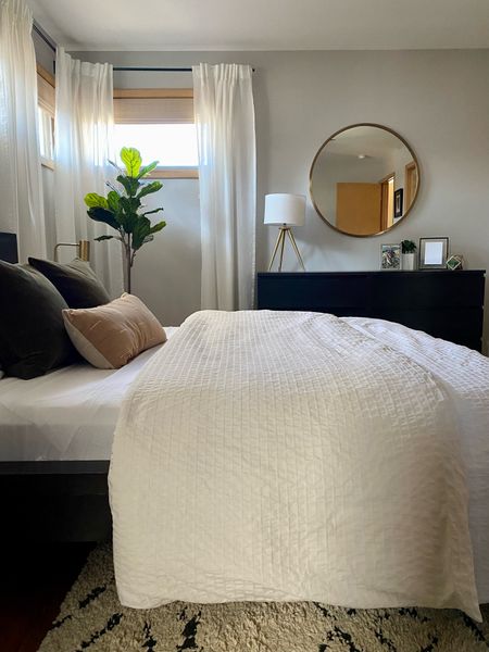 Spring Bedroom Refresh
white bedsheets | Cariloha | black bed | furniture | master bedroom 

#LTKunder100 #LTKhome #LTKsalealert