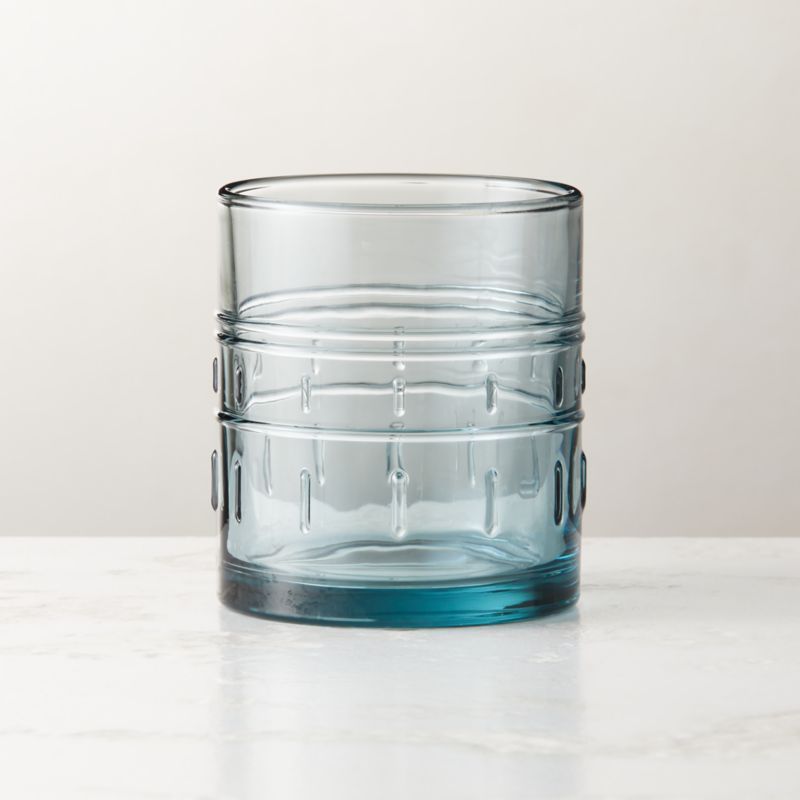 Bushi Nenge Blue Double Old-Fashioned Glass + Reviews | CB2 | CB2