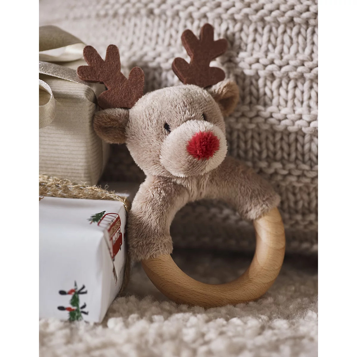 Jingles Reindeer Rattle | The White Company UK & ROW