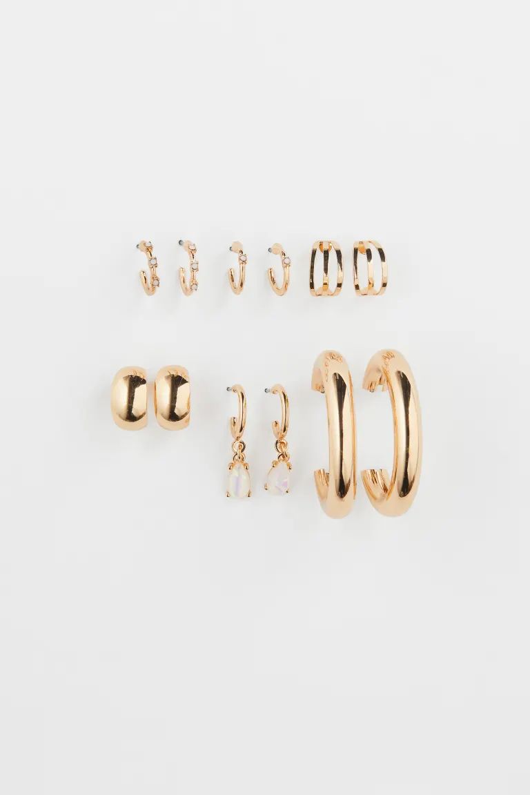 6-pack Earrings and Studs | H&M (US + CA)