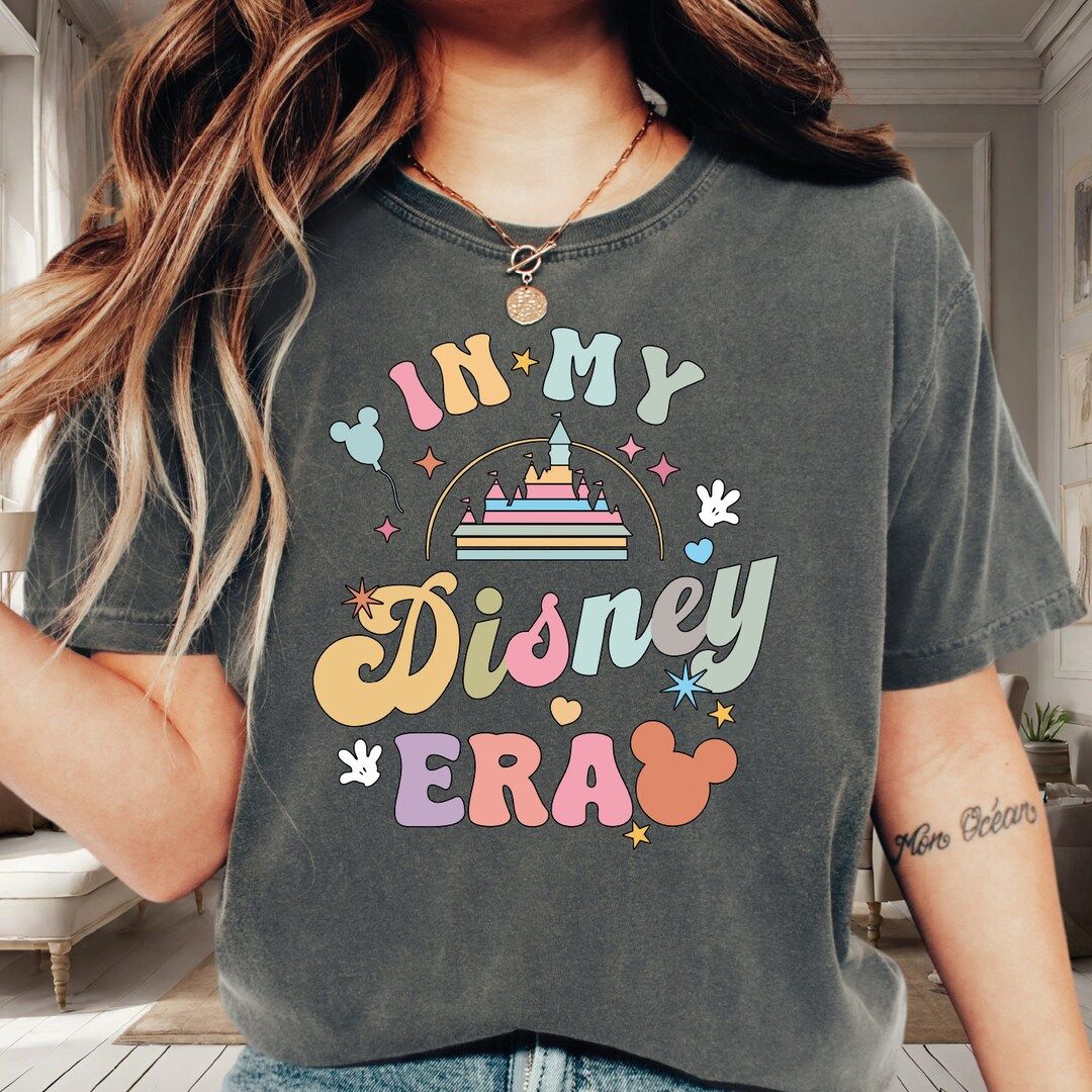 In My Disney Era Shirt, Disney Trip Shirt, Disney Family Shirt, Gift For Her, Colorful Vacay Shir... | Etsy (US)