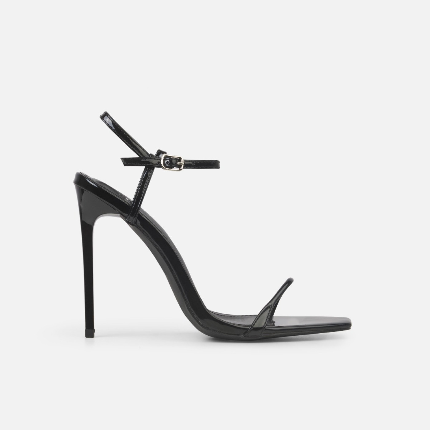 Nolan Black Strappy Square Toe Stiletto Heels | Simmi Shoes