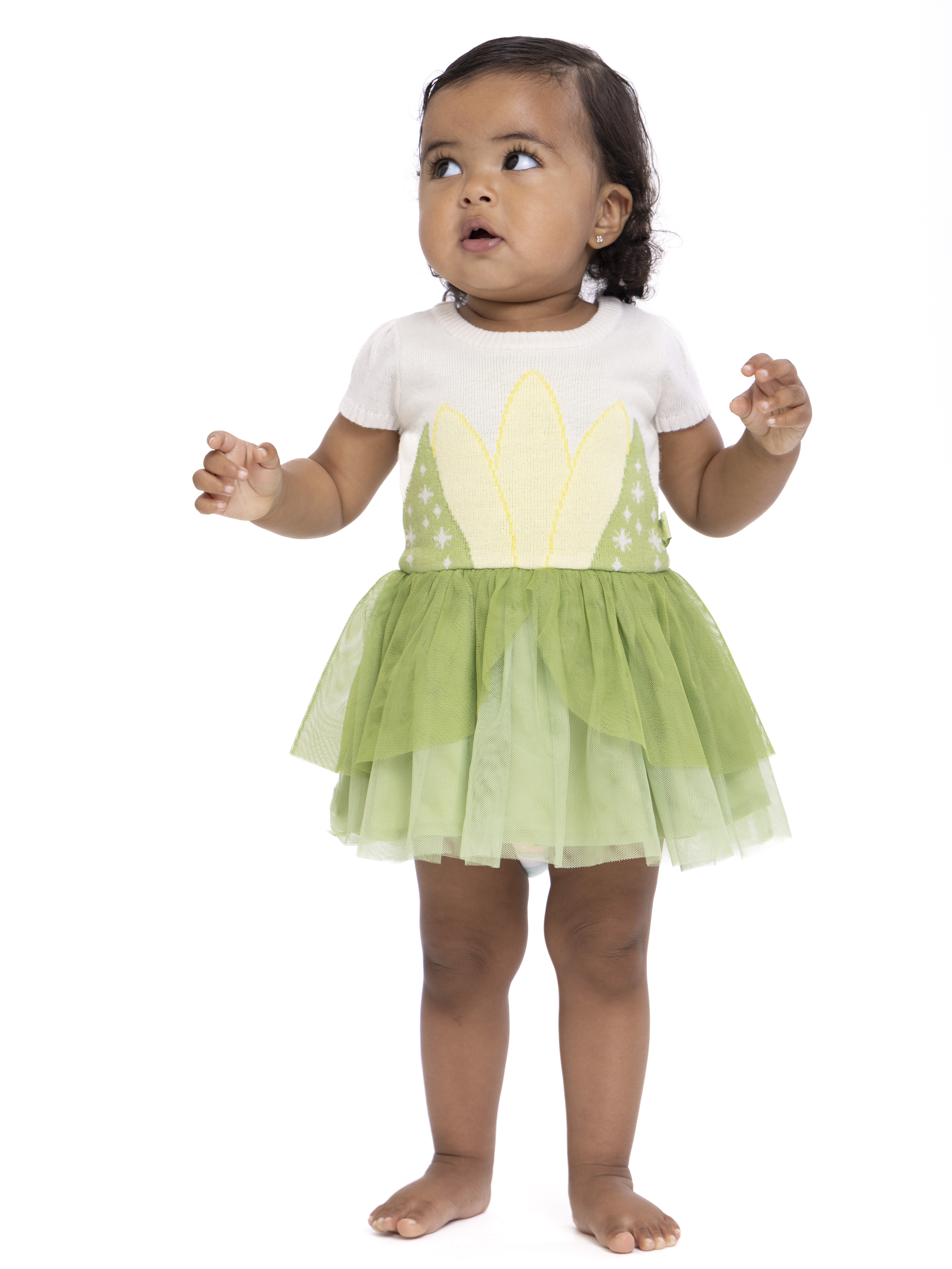 Disney Baby Girl Princess Tiana Cosplay Dress, Sizes 0/3 Months-6/9 Months | Walmart (US)