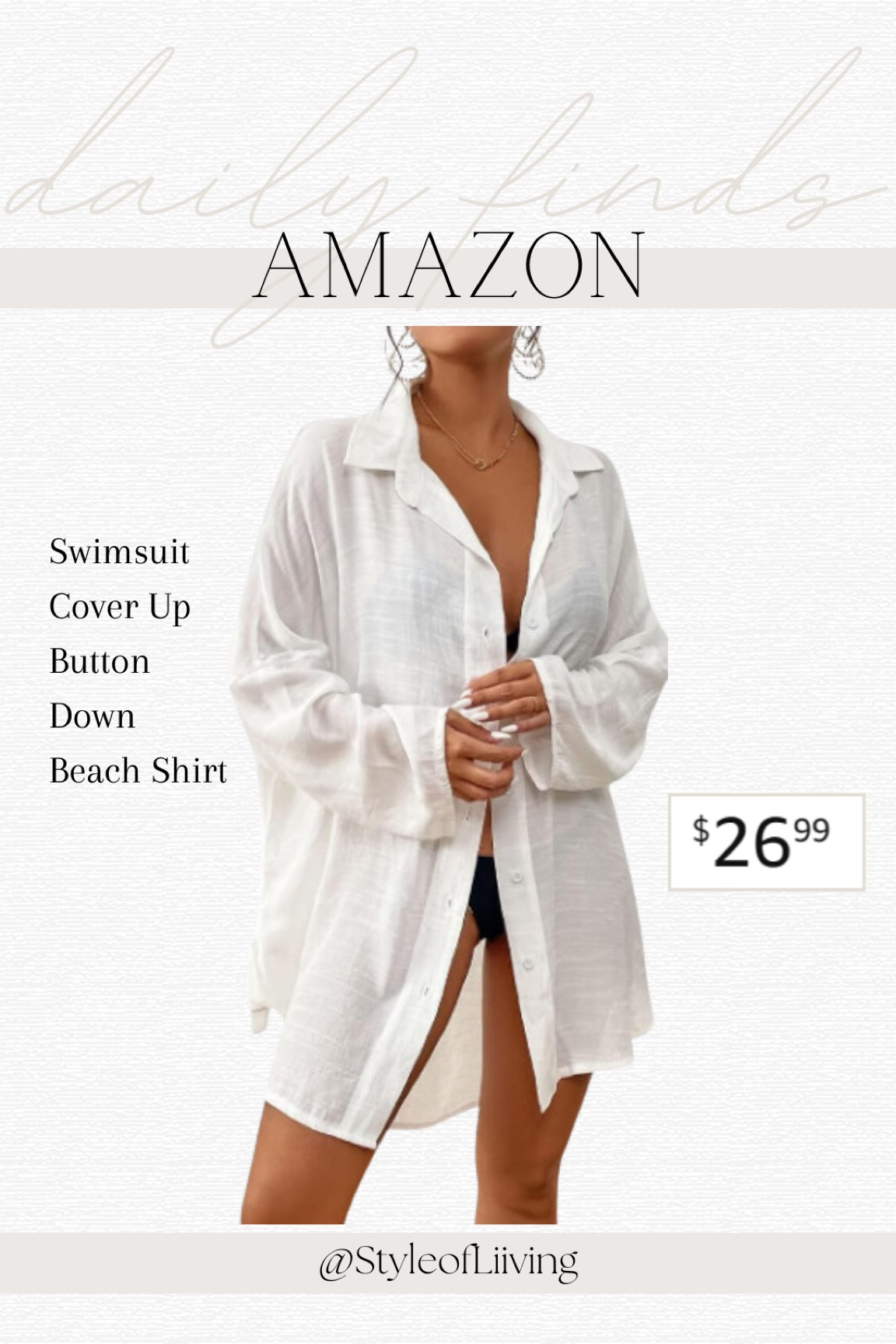Amazon fashion! Women’s beach swimsuit coverup button down shirt blouse tops.

#LTKSeasonal #LTKfindsunder50 #LTKswim