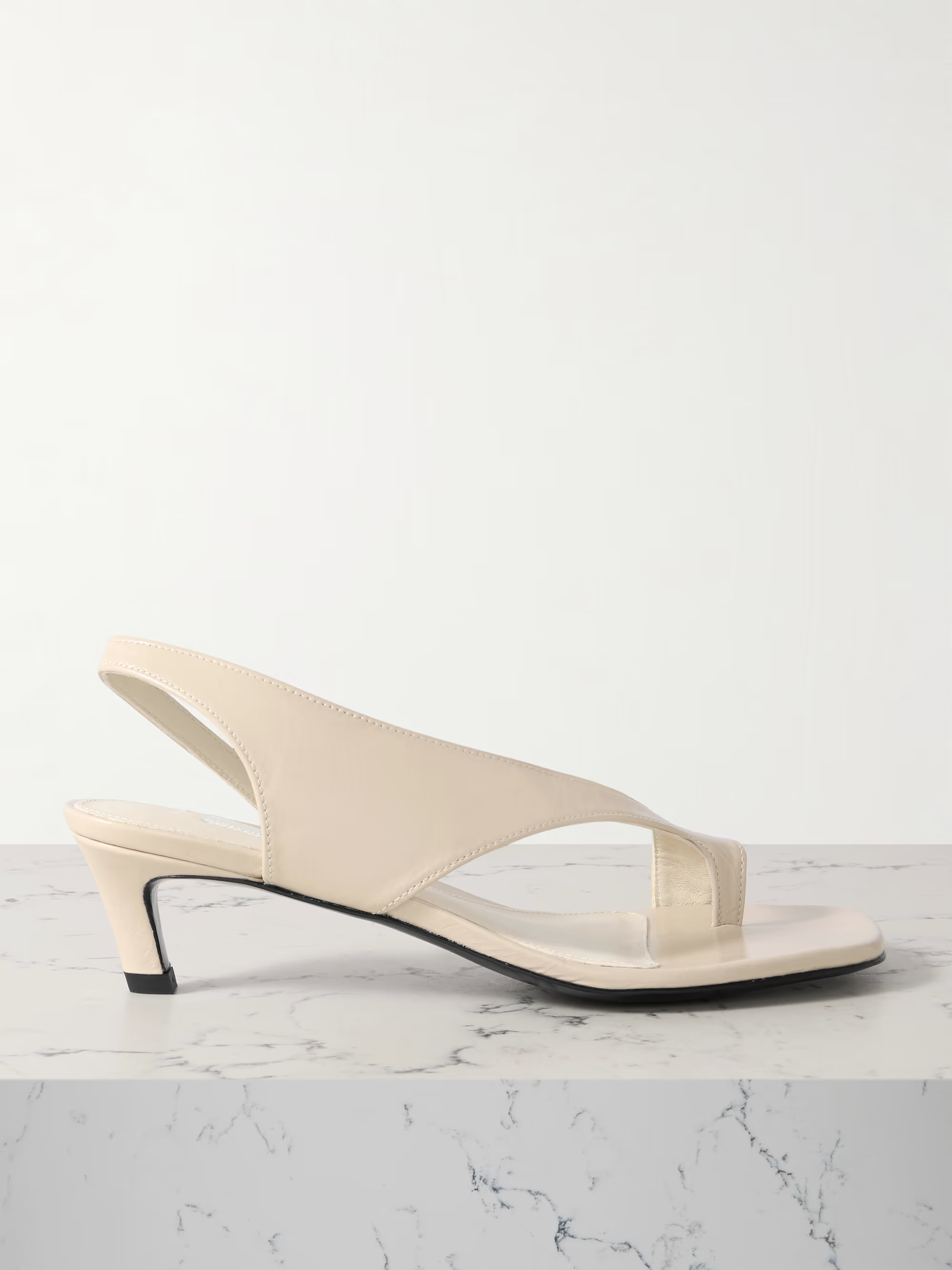 Crinkled-leather sandals | NET-A-PORTER (UK & EU)