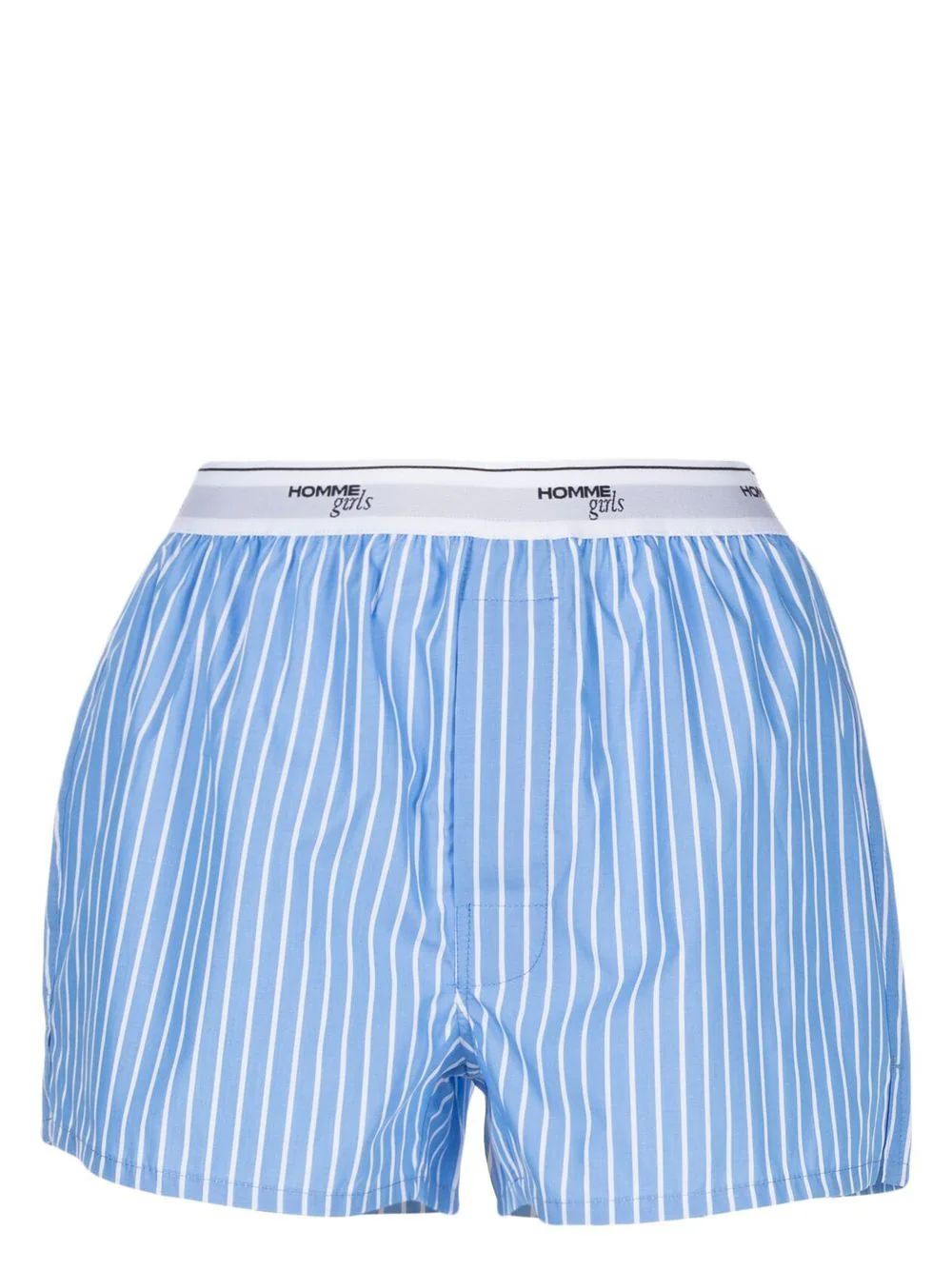 HommeGirls Cotton stripe-pattern Boxer Shorts - Farfetch | Farfetch Global