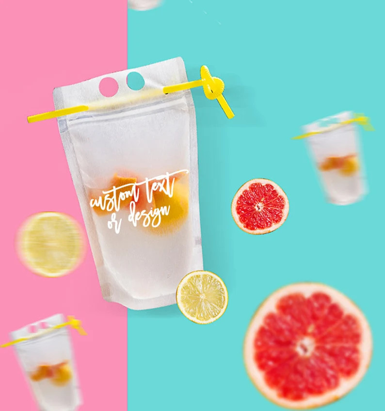 Customizable Adult Drink Pouches - CapriSun Pouches -Bachelorette Booze Bag | Etsy (US)