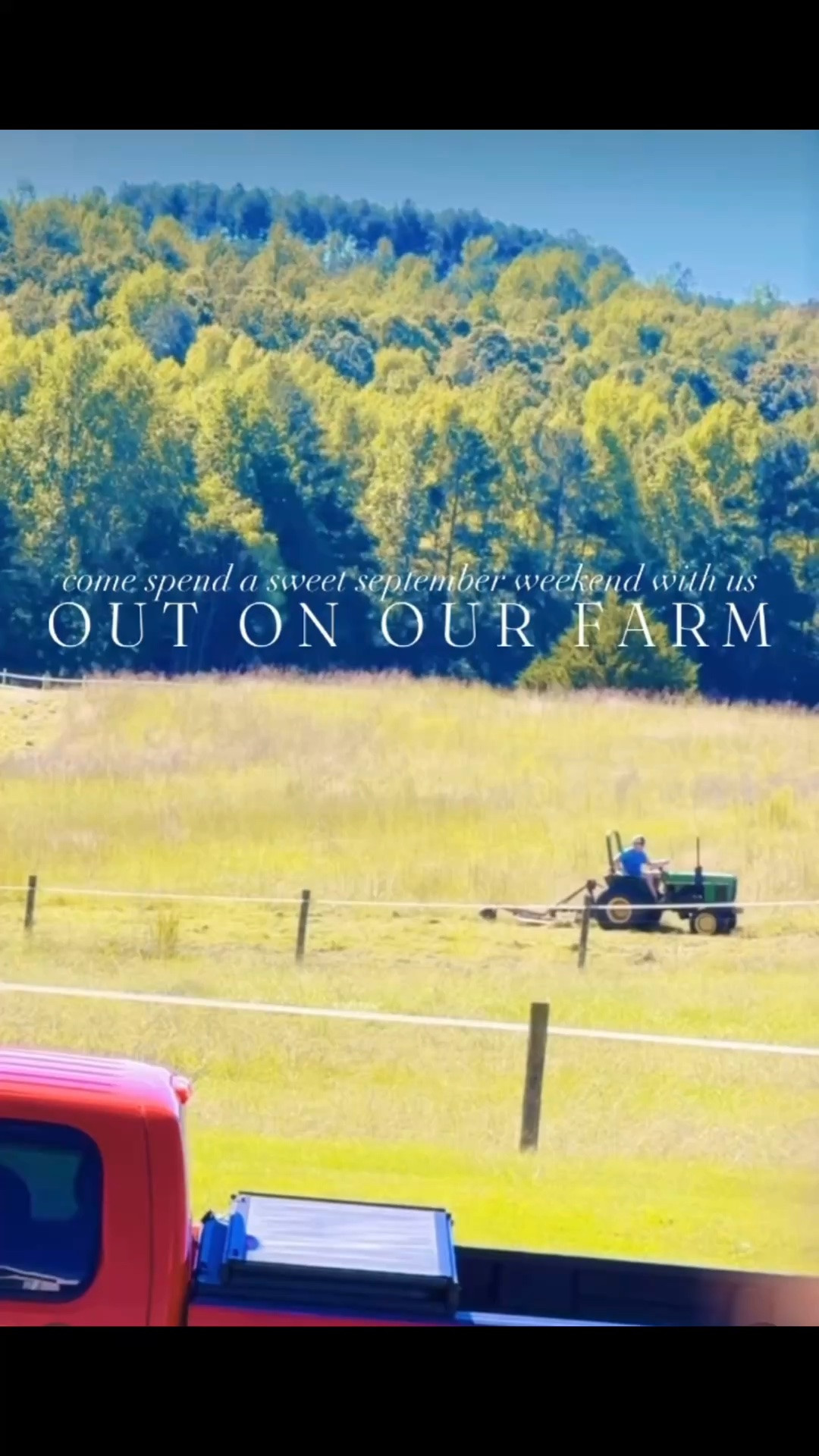 w e e k e n d  o n  t h e  f a r m 🚜🪴🤠💐🌾🍂🎃👶🏼🇺🇸💒🫶🏽🌱🌸🫑🐓🧺🥚🫙🌼 #homesweethome #farmsweetfarm #weekendonthefarm #daddyonthetractor #farmfreshflowers 

The best (!!) kind of slow Saturday mornin’ on the farm 🌾 yesterday watching “Dada” cutting the pastures 🌾 with the tractor 🚜 and bush hog 🤠 - and ofcourse some homemade pancakes 🥞 for my babies!!! 👶🏼 Look at my handsome man go !! 😘😍 And it hit me… how beautiful it is that we (finally 🥹) get to LIVE on our farm now 🌱 and we can just watch (!!) daddy out working the land on our property from the kitchen and front porch… what a dream 💭 come true!! ⭕️

Ohhhh how I love this view 🌾 of my blonde-headed baby 👶🏼 in a diaper and boots 🤠, daddy out in the pastures 🚜, and exploring all over the property!! 🌳 Bubba lovessss his little play area by the “Christmas trees” 🌲- as they call them!! 🥰 And nothin’ like a homemade iced latte 😋 and Bible study 📖 reading after getting both my littles down for naps!!! 💤  And the most beautiful fall saturday evening out in the garden 🪴 with my little helper!! 👶🏼🤠 Even picked some homegrown bell peppers 🫑 to add to our dinner 🍽️ last night!! 🥰🫶🏽 And so cool getting to watch the harvest moon 🌕 last night on the farm!! ✨ 

And today started with a beautiful sunny 🌞 sunday mornin’ drive 🛻(look how pretty the farm looks ✨) to and from church ✝️ this morning!! 💒 So thankful for home!! 🏡 Always a happy sunday when the hubby gets you a PSL 🎃☕️ from @hopehousecoffeeco !! 🤭🫶🏽 And nothin’ I love more than spending a sunny September afternoon picking homegrown flowers 💐 from the farm garden 🪴 to fill 🫙 the farmhouse 🏡 with!! 🫶🏽