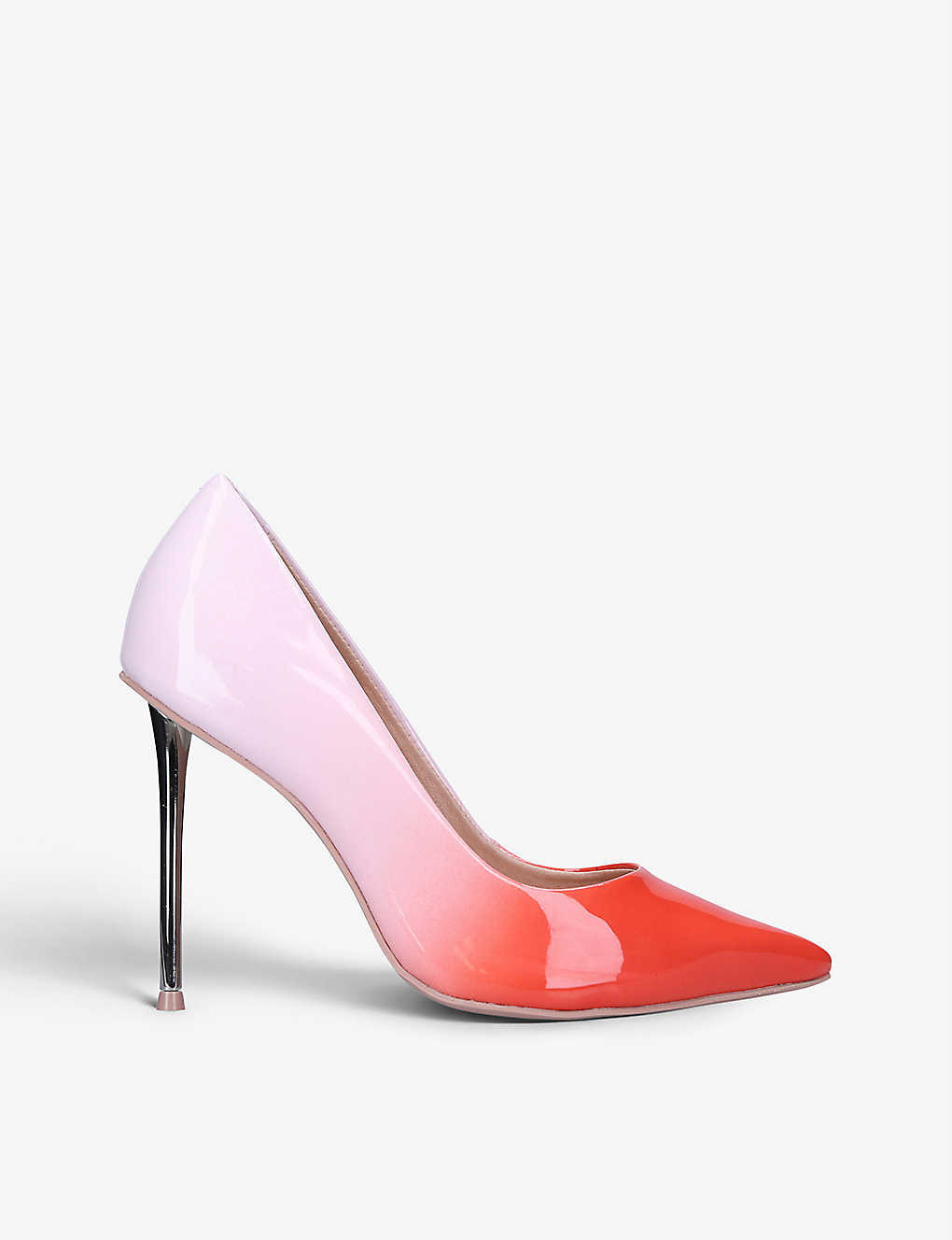Sharp Ombre wide-fit patent faux-leather court shoes | Selfridges