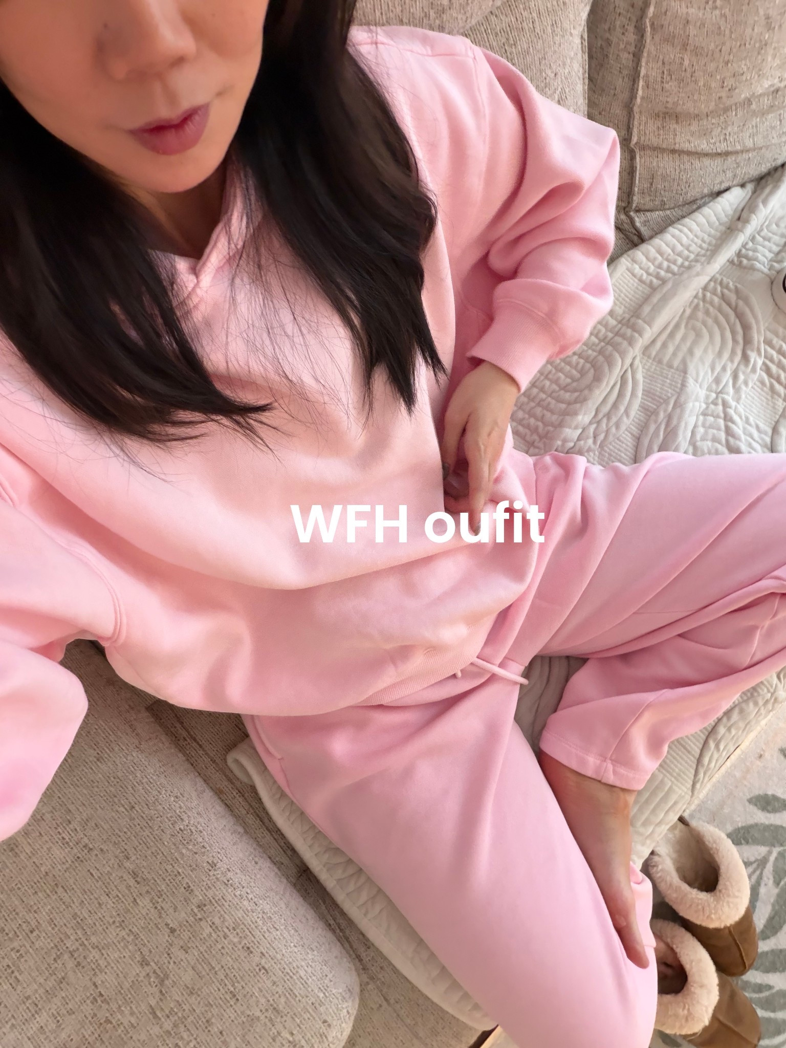 Cozy sweatsuit day for work from
Home. Linked my favorite sweats below! 

#LTKmomlife #LTKMothersDay #LTKootd