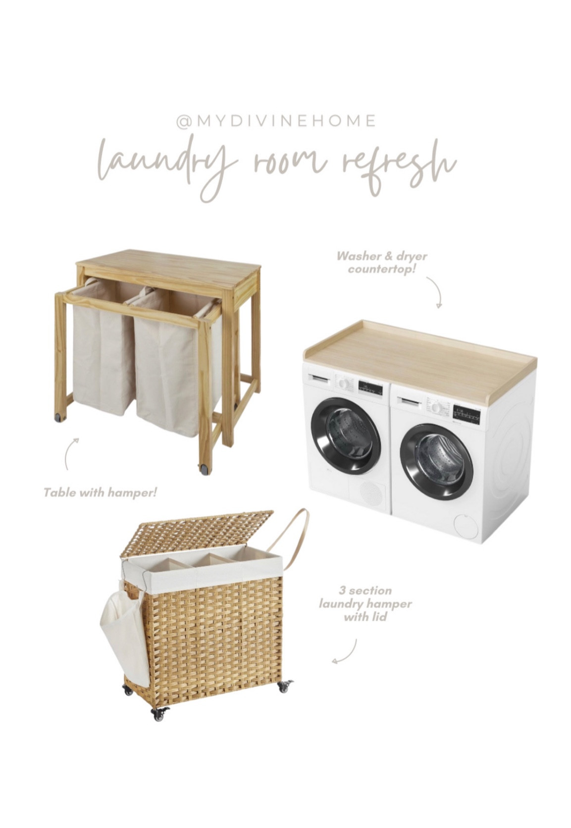 New affordable Amazon laundry room items! Making your laundry room functional, cute and organized.

Laundry room finds, hamper, rolling hamper, laundry room organization

#LTKSaleAlert #LTKHome