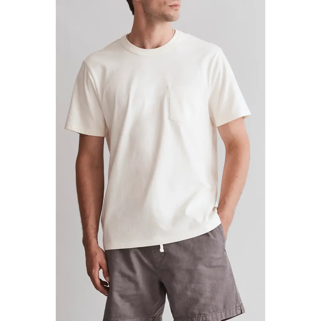 Madewell Allday Garment Dyed Pocket T-Shirt in Lighthouse at Nordstrom, Size Medium | Nordstrom