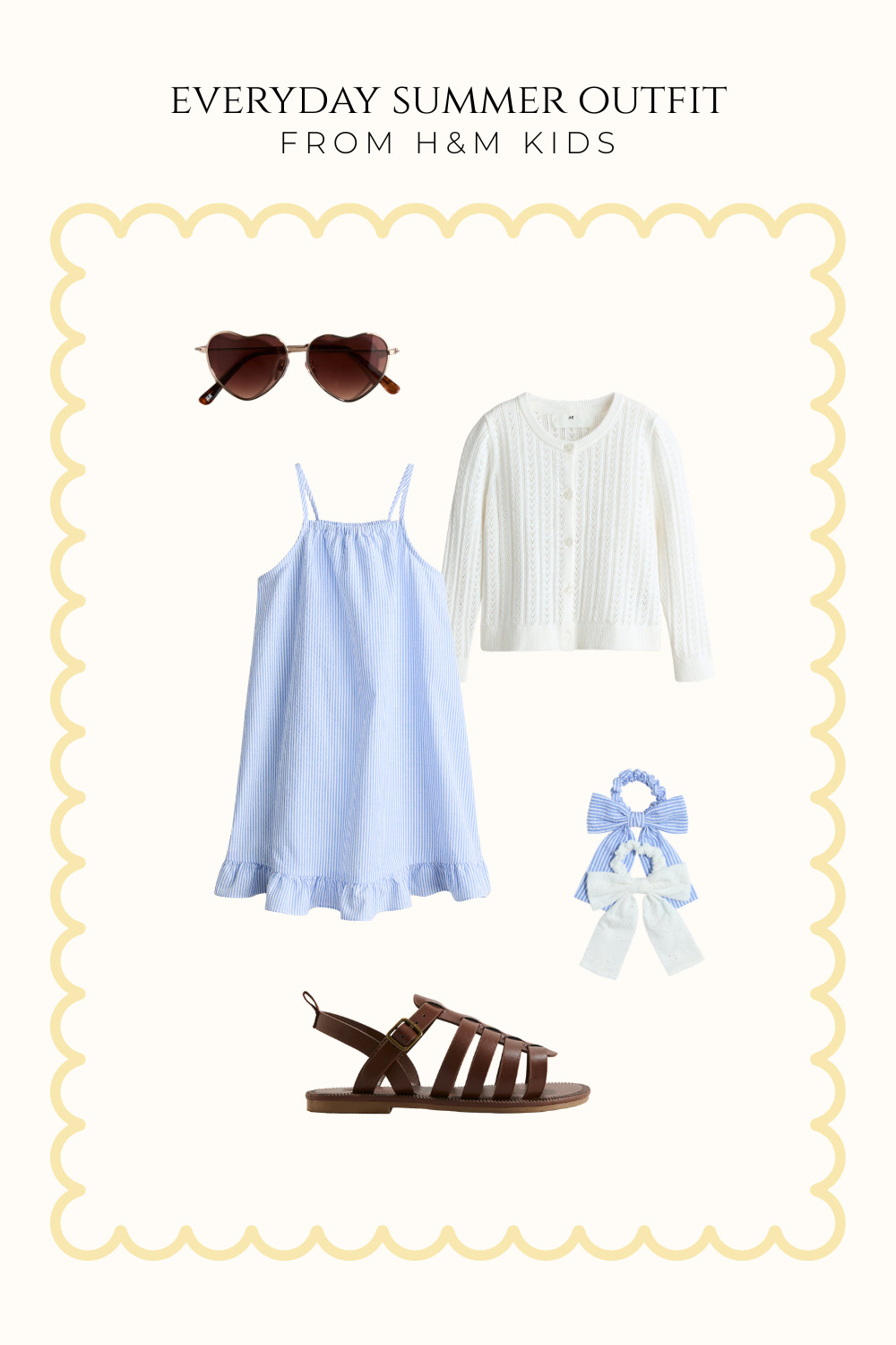 Cute everyday summer looks for little girls featuring lightweight H&M pieces perfect for warm weather days and outings. 

 #LTKsummer #LTKdresses #LTKkids