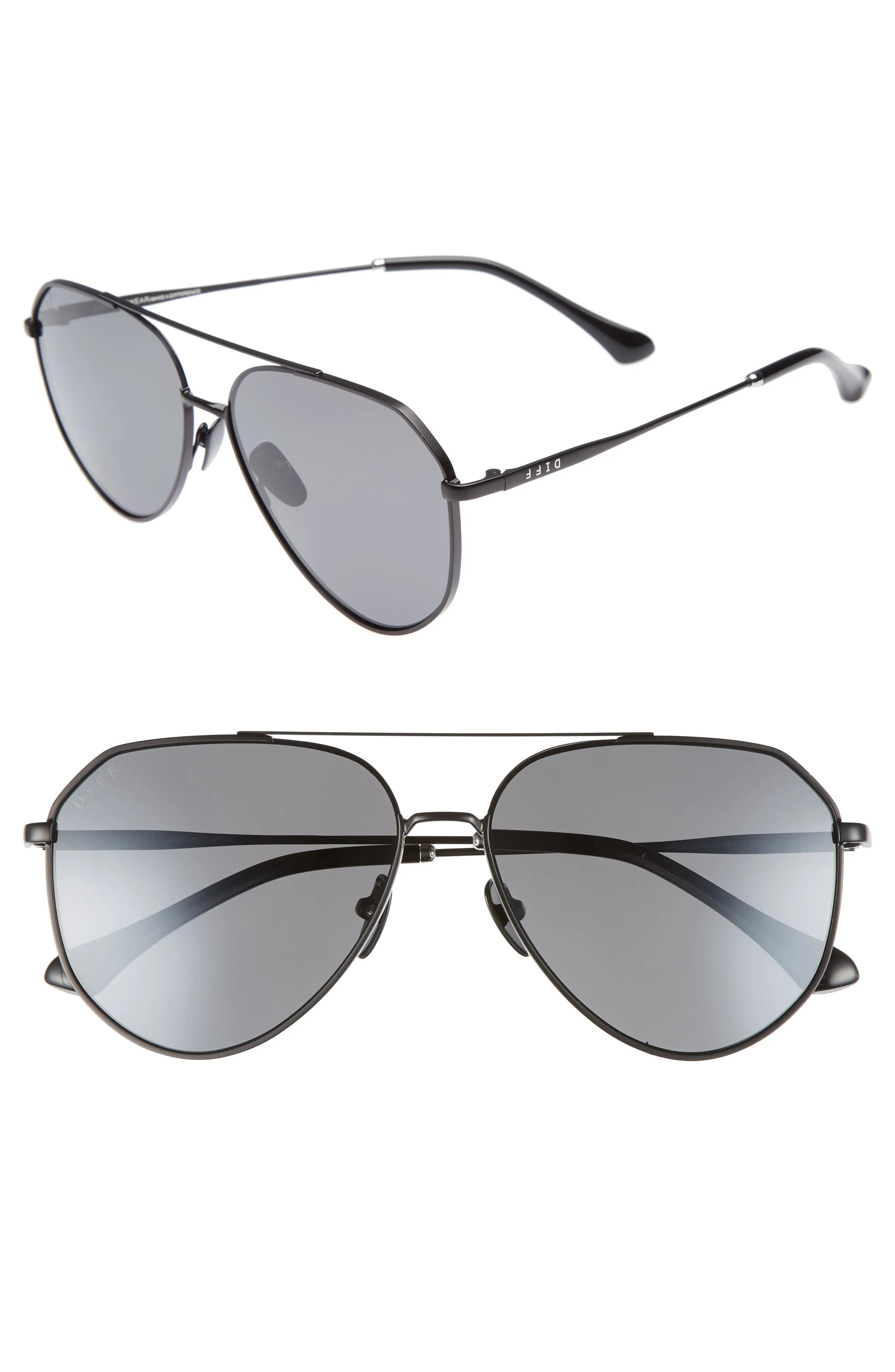 Dash 58mm Aviator Sunglasses | Nordstrom