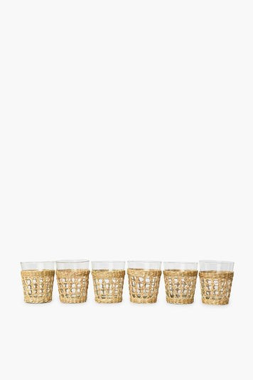Seagrass Cage Wide Tumbler Set of 6 | Tuckernuck (US)