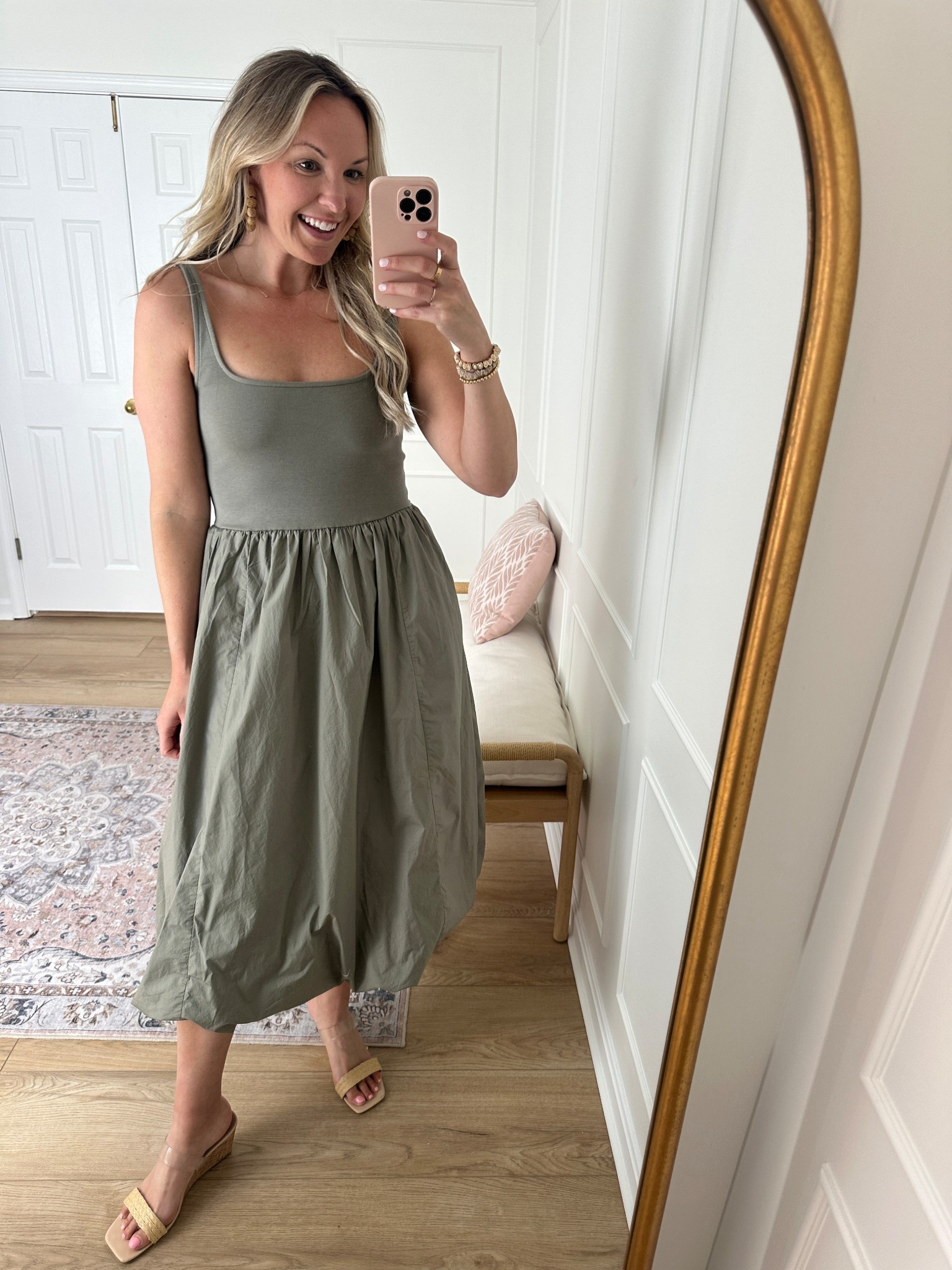 Jumping on the bubble hem train, this trendy dress would be so cute dressed up or down! Wearing a med 

#LTKFindsUnder100 #LTKMidsize #LTKStyleTip