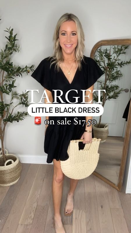 Target Little Black Dress 🚨on sale $17.50! This mini dress is a light and airy, comfy must-have dress! Perfect for vacation, graduation, wedding guest, and date night! Wearing xs, fits tts. 6 colors available xs-4x. I’m 5’7” for reference. 

LBD, black dress, spring dress, summer dress, casual dress, target outfit, target look, vacation dress, target dress, spring outfit, summer outfit, mom style, over 30 style 

#LTKsalealert #LTKfindsunder50 #LTKxTarget