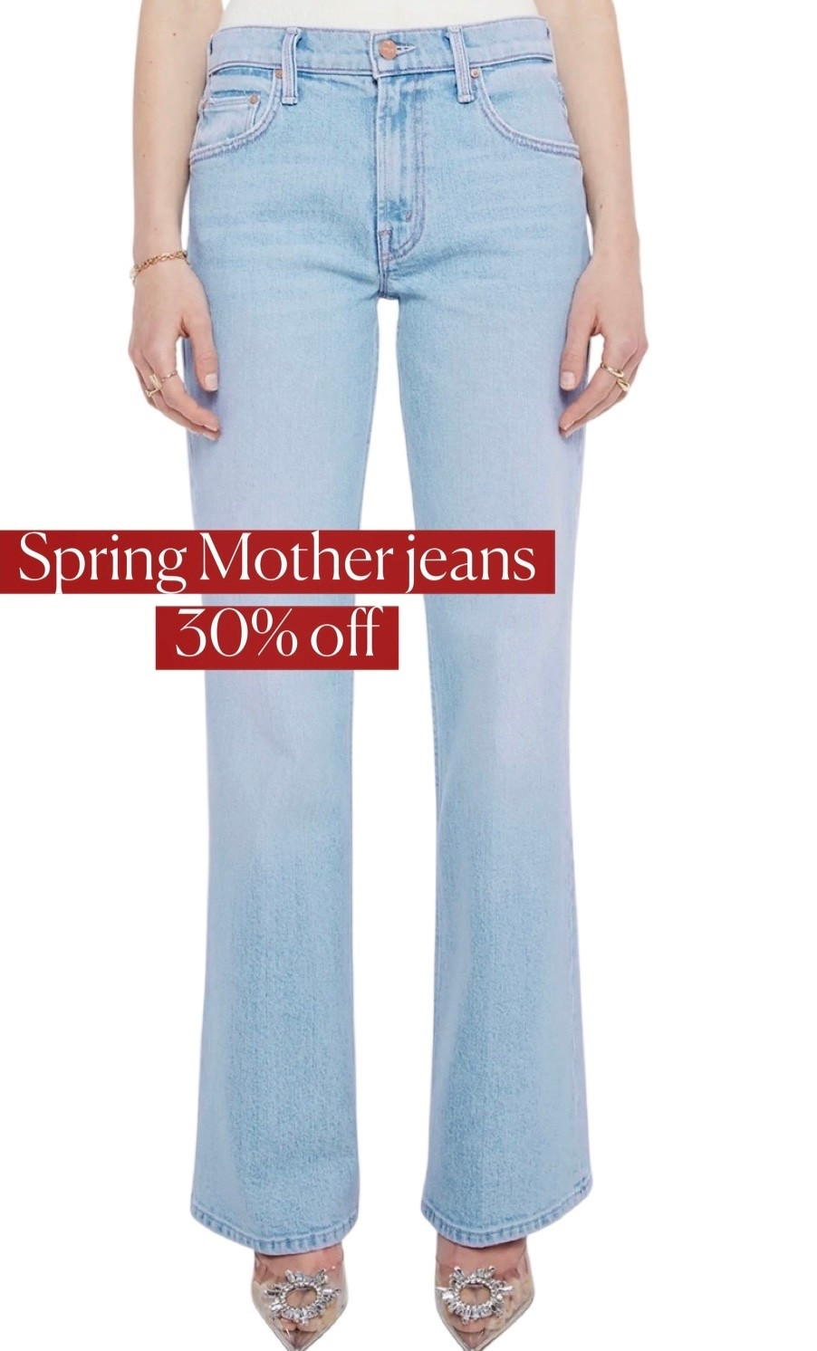 Light wash denim
Spring jeans
Jeans 

#LTKSeasonal #LTKSaleAlert
