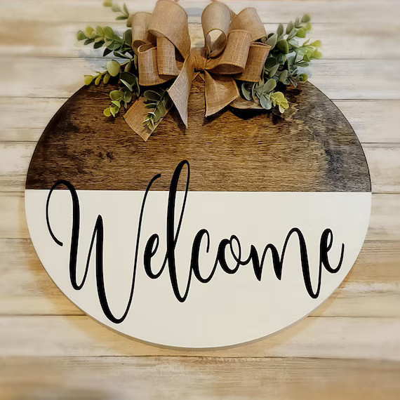 Welcome Sign / Front Door Decor / Front Door Wreath / Door | Etsy | Etsy (US)