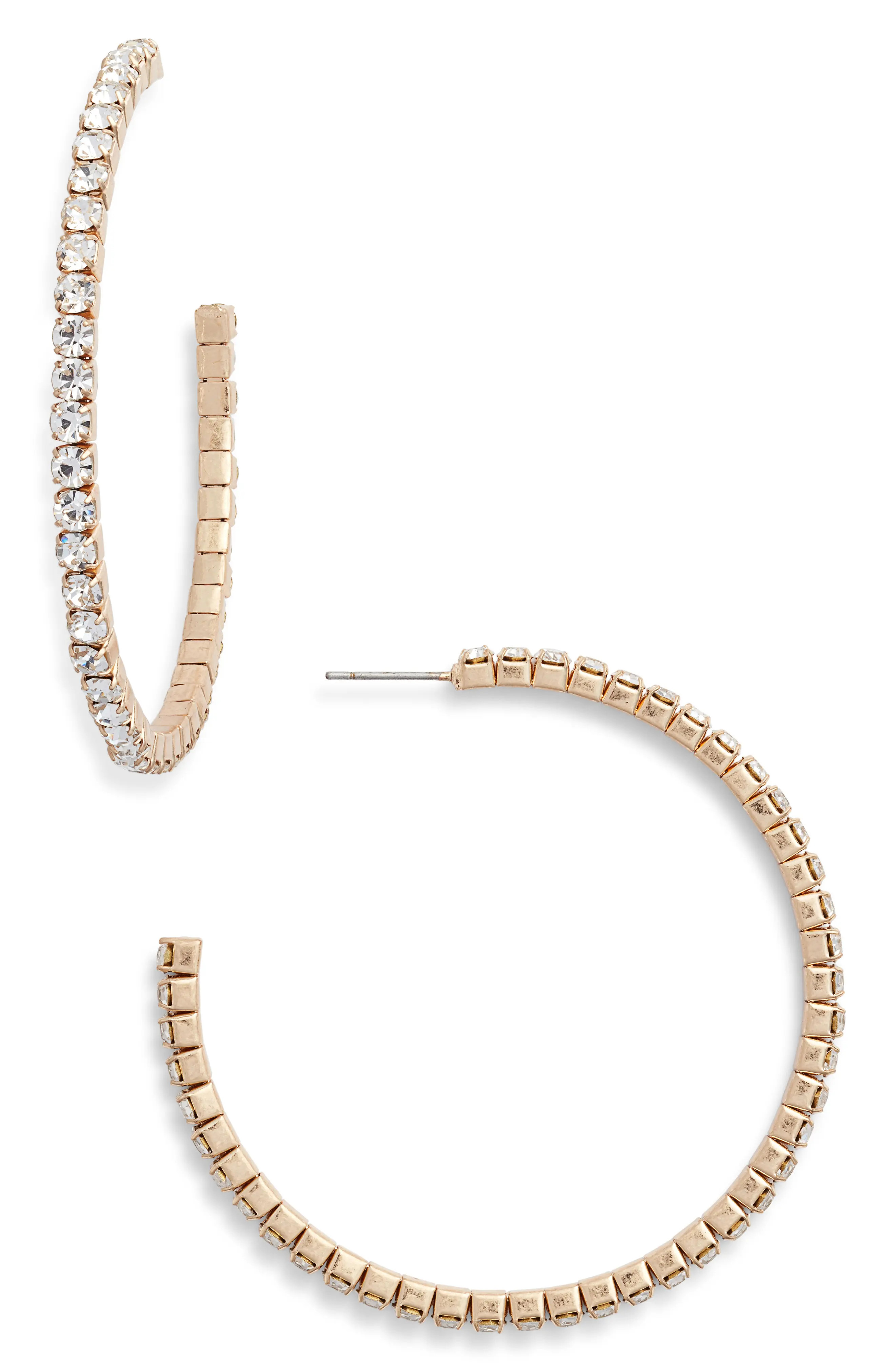 Crystal Hoop Earrings | Nordstrom