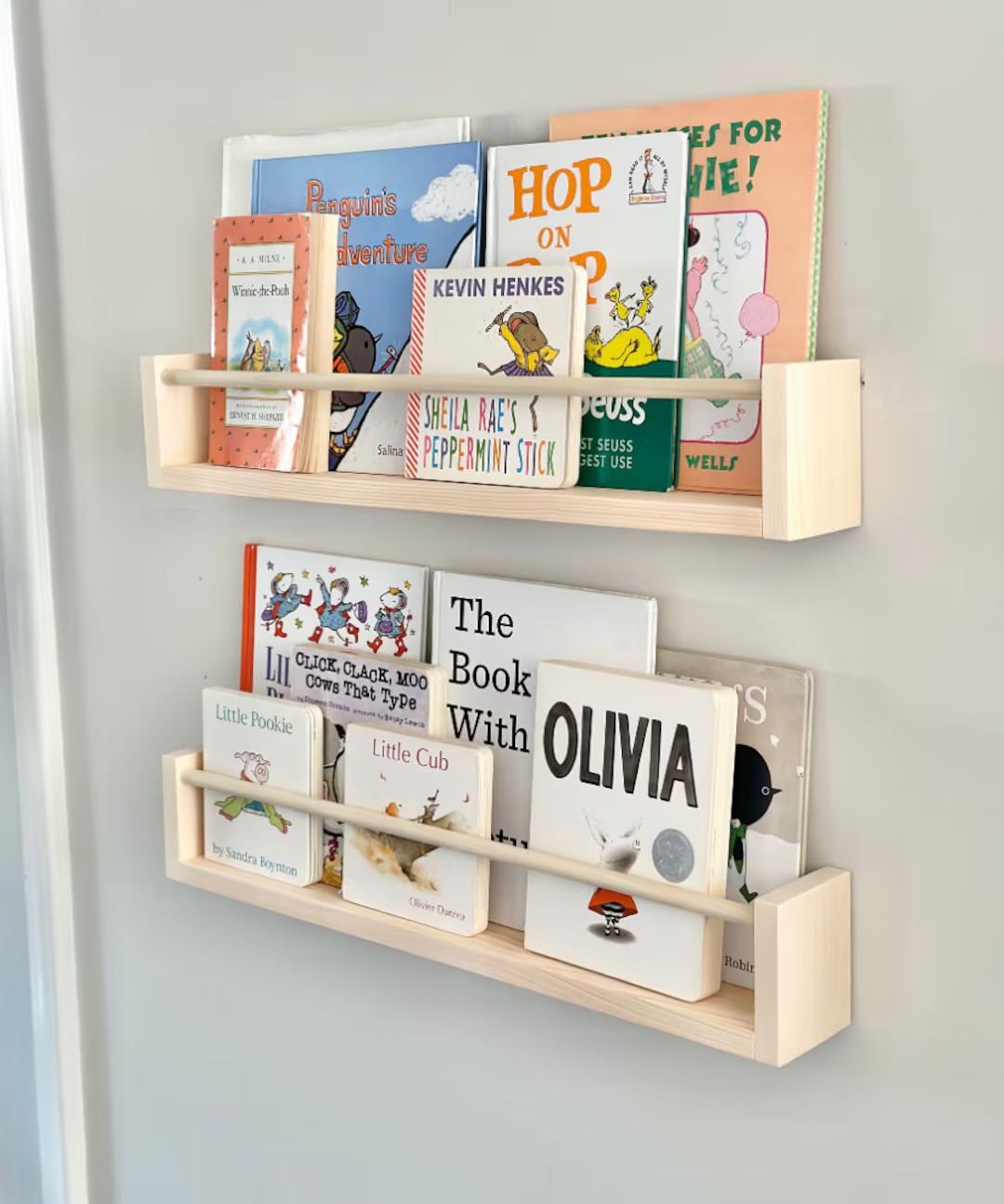 Children's Bookshelf, Nursery Shelves, Nursery Decor, Nursery Shelf, Kid's Bookshelf, Floating Sh... | Etsy (US)