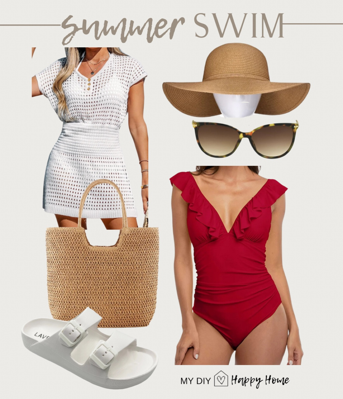 Summer swim inspo
Swimsuit 
Cover up 
Sun hat
Straw tote 
Sandals 
Sunglasses 

#summerswim #summerfashion #walmartfashion @walmart
#walmart #petitefashion


#LTKSwim #LTKxWalmart #LTKSeasonal