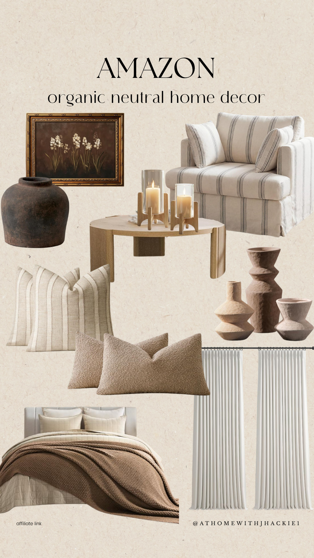 Amazon organic modern decor, organic neutral home decor, Amazon home decor, organic modern living room, neutral living room ideas, earthy home decor, warm neutral decor, textured throw pillows, neutral curtains, brown home decor, natural wood furniture, neutral bedding, modern organic bedroom, cozy minimalist home, Amazon furniture finds, designer inspired home decor, earthy interior design

#LTKHome
