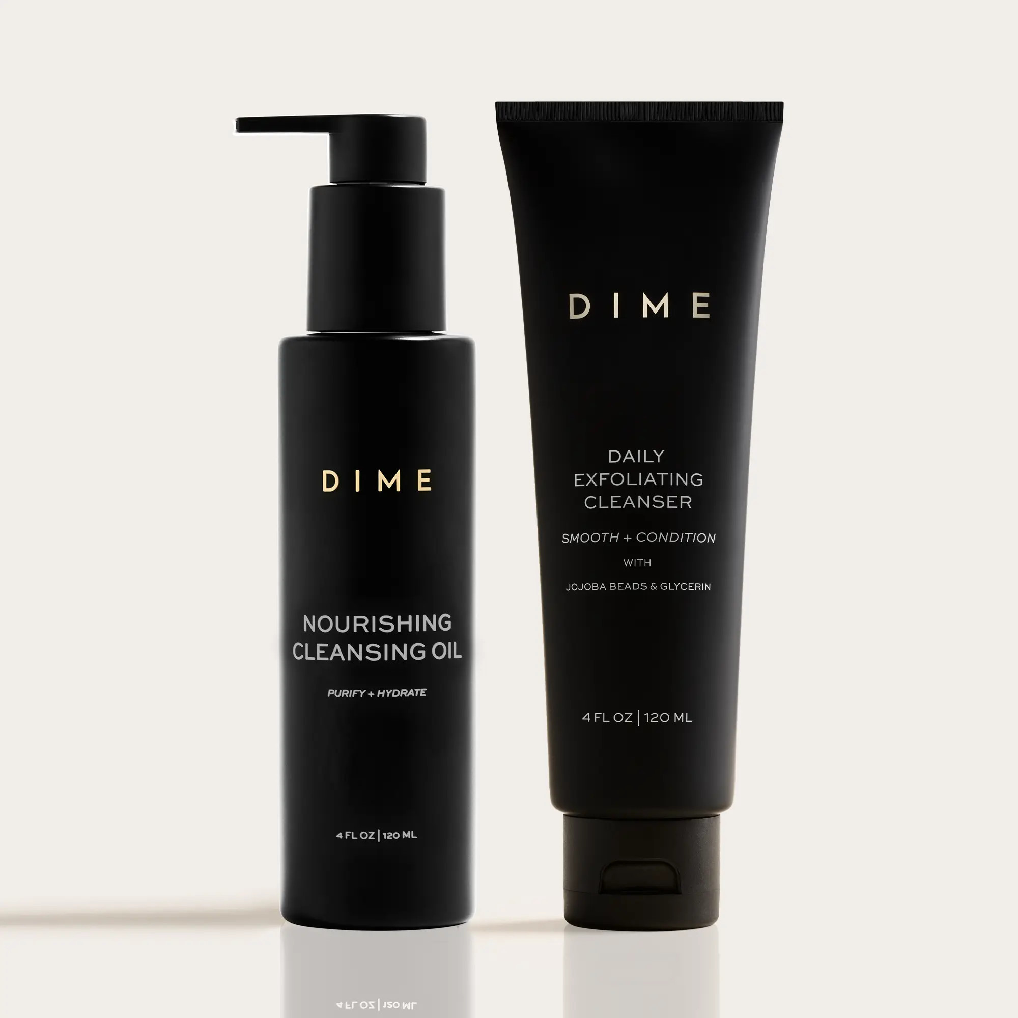 Double Cleanse Duo | Oil Cleanser and Exfoliating Face Wash | DIME | DIME Beauty (US)
