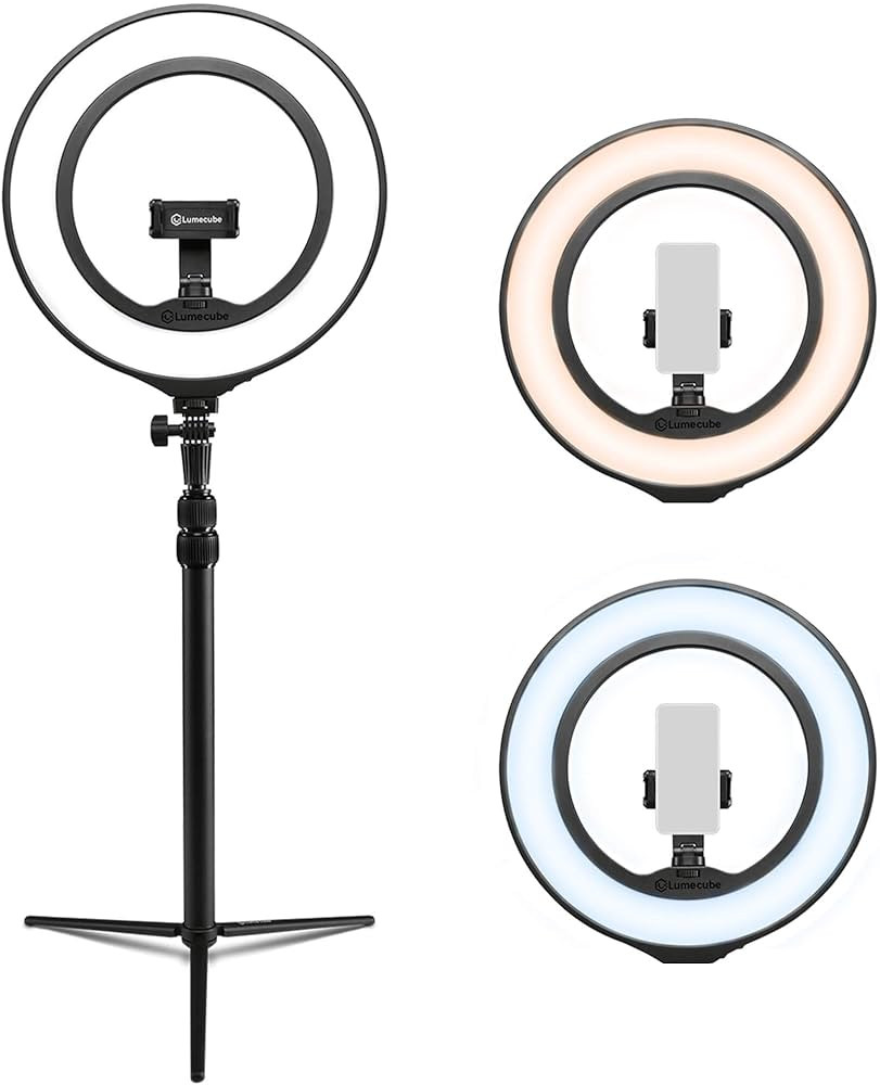 Lume Cube Edge Lit Desktop 12-inch Ring Light - Ring Light for Streaming, Gaming, and Video, Full... | Amazon (US)