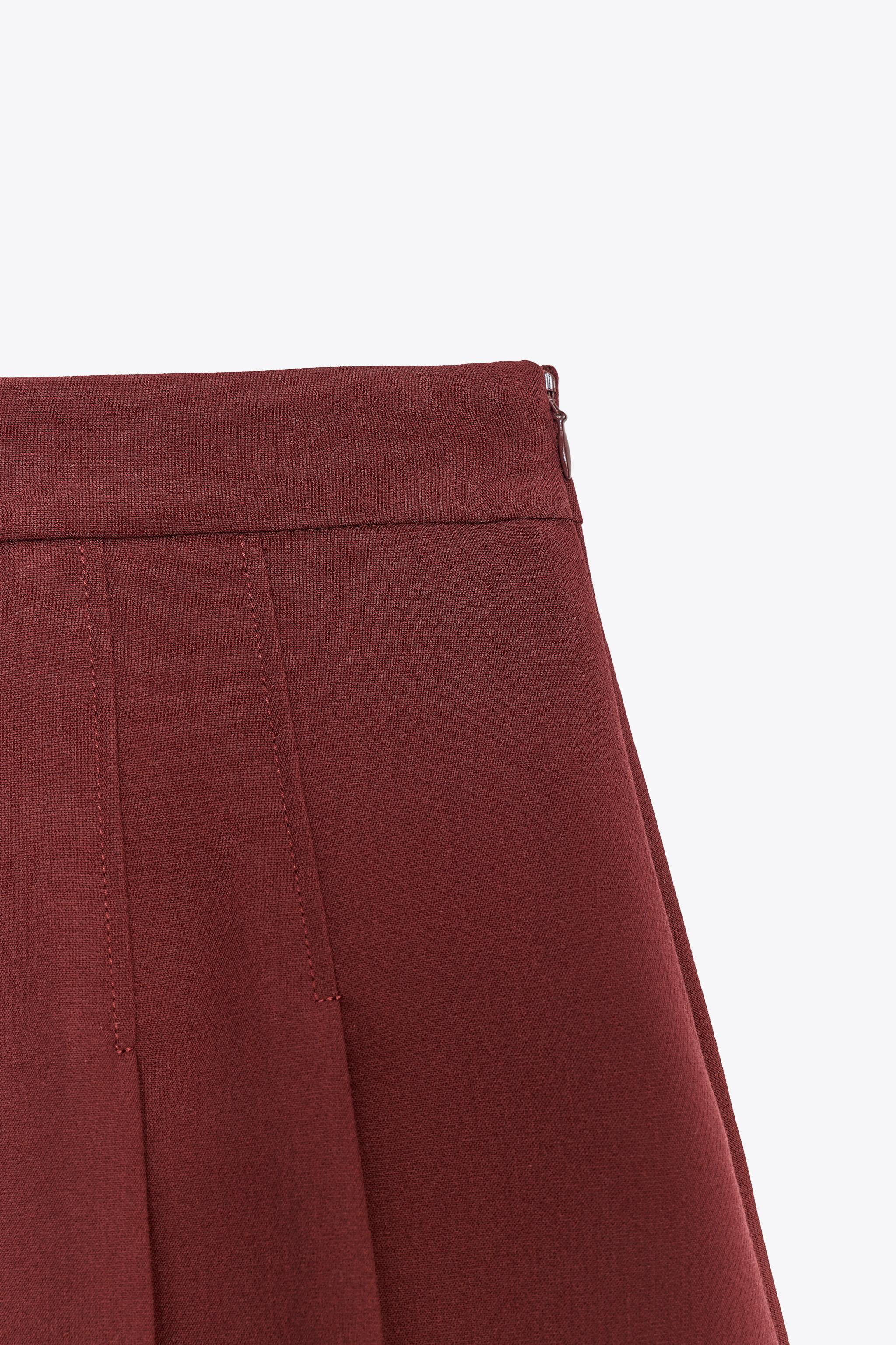 PLEATED SPLIT SKIRT | Zara US