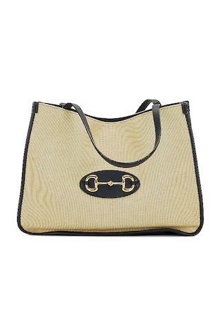 FWRD Renew Gucci Horsebit 1955 Tote Bag in Beige from Revolve.com | Revolve Clothing (Global)