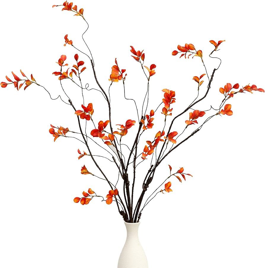 3Pcs 38.8" Faux Fall Plant Stems and Branches for Vase,Artificial Tree Branches and Twigs for Dec... | Amazon (US)