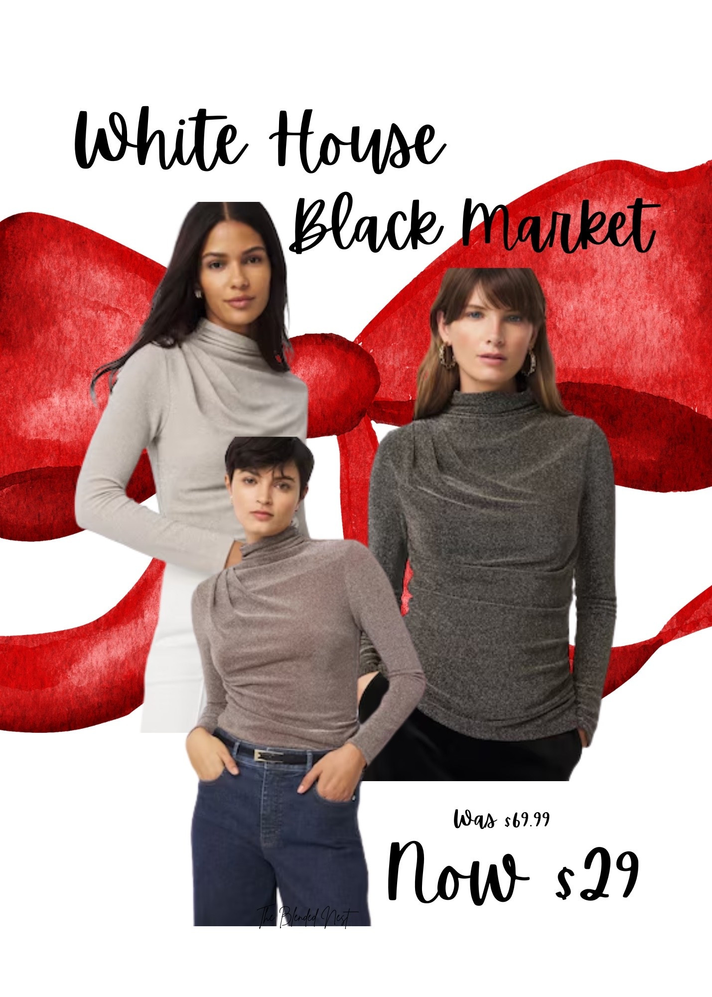 I’m ordering this stretchy, metallic top from WHBM.  It’ll be perfect for parties and will keep me cooler than a thick sweater.  Plus, you can dress this up or down. 

#LTKOver40 #LTKHoliday #LTKSaleAlert