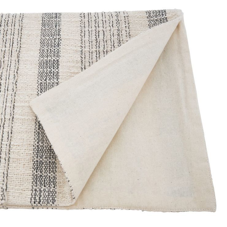 Saro Lifestyle Table Runner With Striped Woven Design | Target