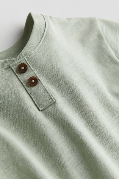 Cotton Henley T-shirt | H&M (US + CA)