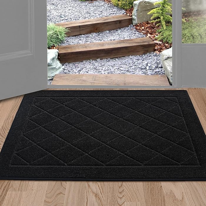 BEQHAUSE Dirt Trapper Door Mat 24" x 36", Doormat Non-Slip Entryway Rugs Washable, Dog Door Mat S... | Amazon (US)